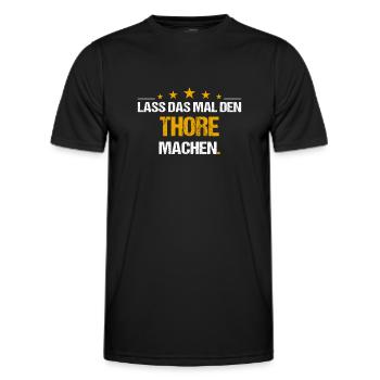 Lass das mal den Thore machen Name - Männer Funktions-T-Shirt - Schwarz - Vorne - AI Model Male 178 dark (178cm)