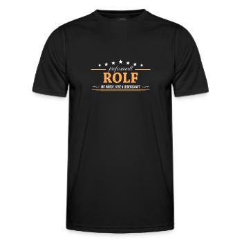 Professionell Rolf Name Vorname - Männer Funktions-T-Shirt - Schwarz - Vorne - AI Model Male 178 dark (178cm)