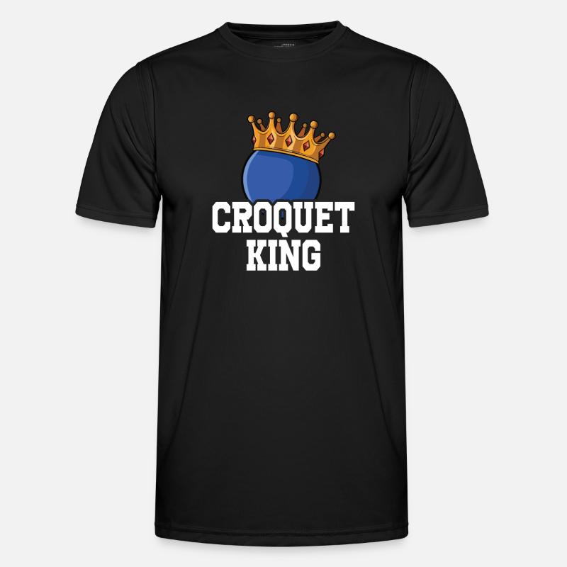 Croquet - Männer Funktions-T-Shirt - Schwarz