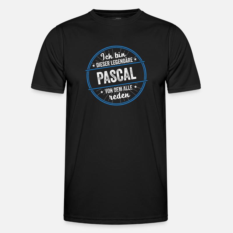 Ich bin dieser legendärer Pascal Name - Männer Funktions-T-Shirt - Schwarz