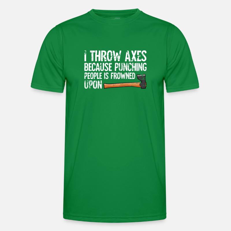 Axt Werfen Männer Funktions-T-Shirt