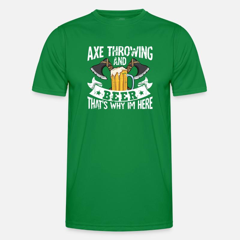 Axt Werfen Männer Funktions-T-Shirt