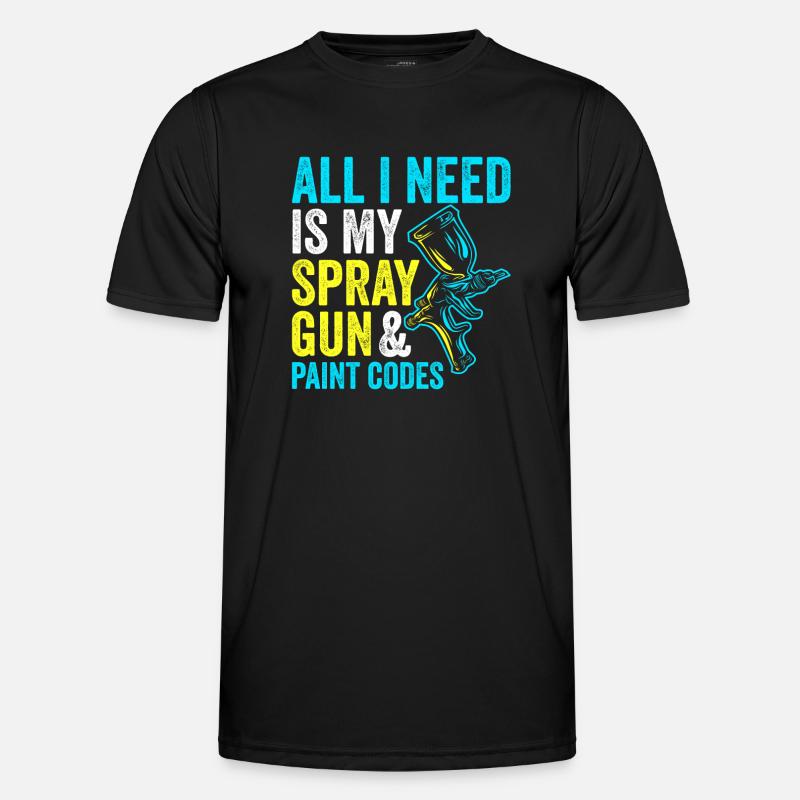 Car Painter Sprayer Paints Men's Functional T-Shirt