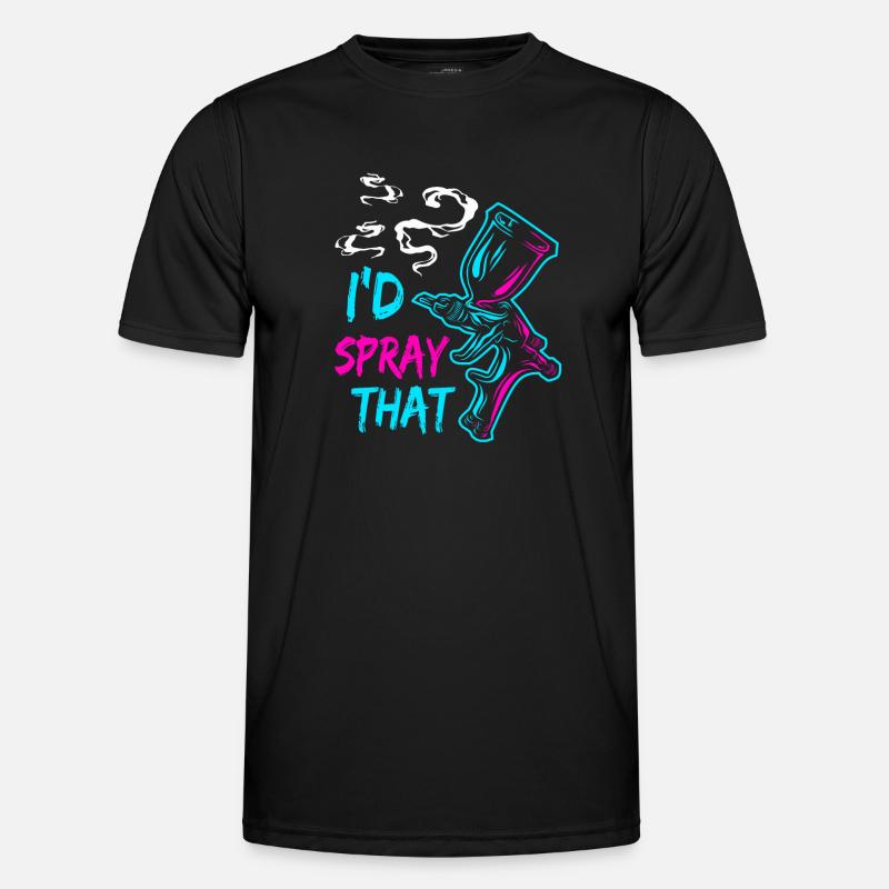 Auto Body Painter Auto Maler Sprayer - Men's Functional T-Shirt - black