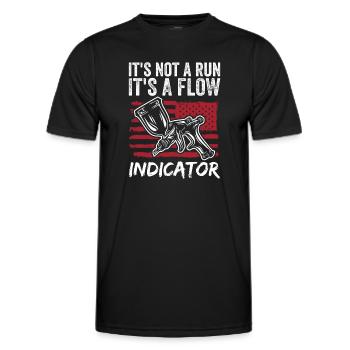 Car Painter Sprayer Paints - Men's Functional T-Shirt - black - Front - AI Model Male 178 dark (178cm)