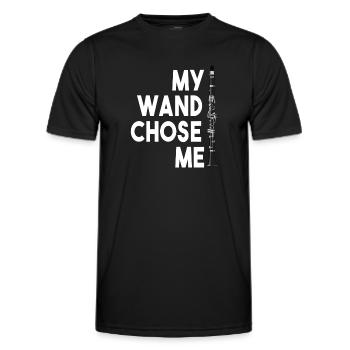 Klarinette Player Orchestra Musiker - Männer Funktions-T-Shirt - Schwarz - Vorne - AI Model Male 178 dark (178cm)