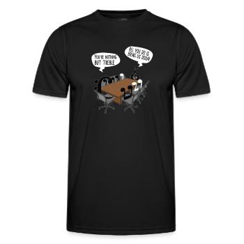 Klarinette Player Orchestra Musiker - Männer Funktions-T-Shirt - Schwarz - Vorne - AI Model Male 178 dark (178cm)