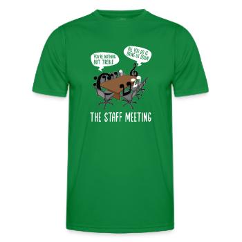 Klarinette Player Orchestra Musiker - Männer Funktions-T-Shirt - Kelly Green - Vorne - AI Model Male 178 dark (178cm)
