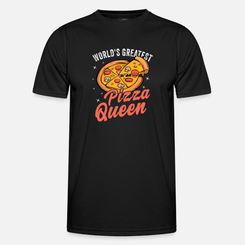 Pizza Bäcker Pizza selber machen - Männer Funktions-T-Shirt - Schwarz