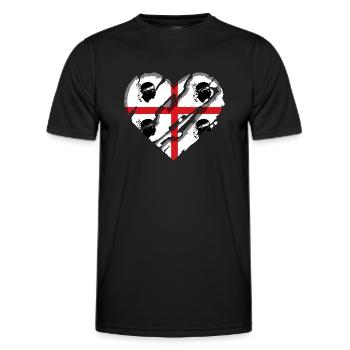 Drapeau de la Sardaigne Drapeau de la Sardaigne Drapeau de la Sardaigne - T-shirt sport Homme - noir - Devant - AI Model Male 178 dark (178cm)