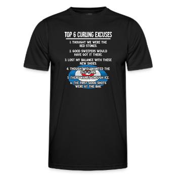 Locken - Männer Funktions-T-Shirt - Schwarz - Vorne - AI Model Male 178 dark (178cm)