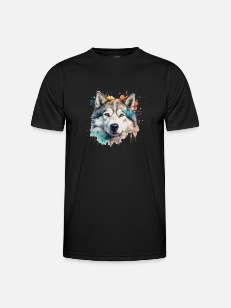 Alaskan Malamute - Men's Functional T-Shirt - black