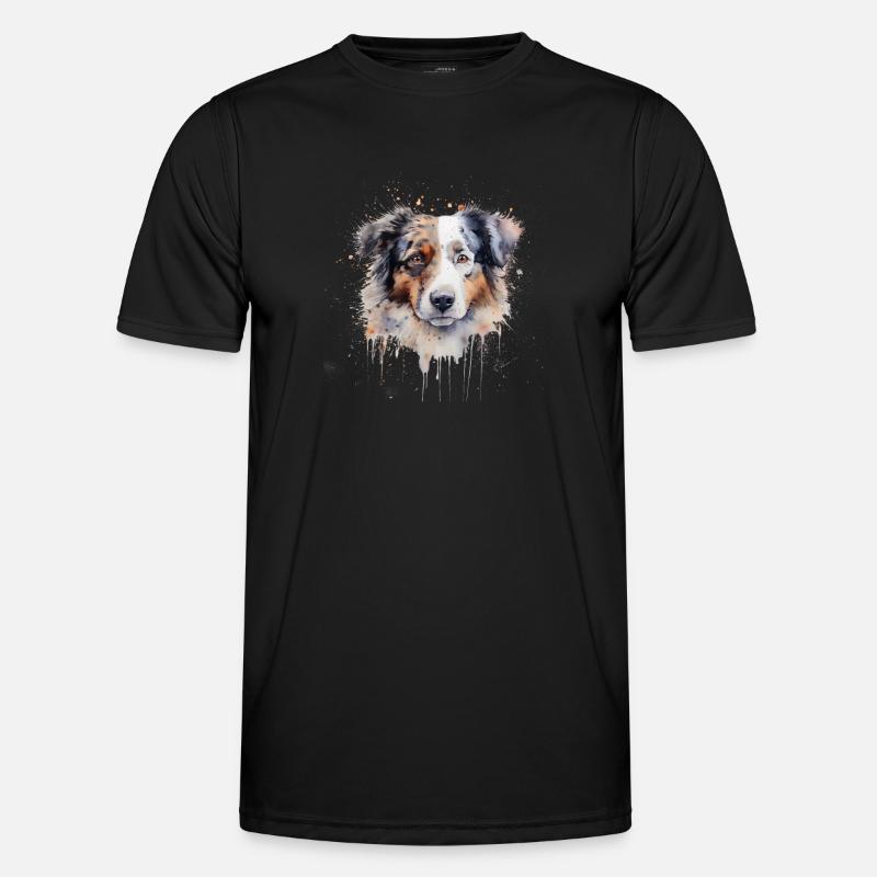 Australian Shepherd Männer Funktions-T-Shirt