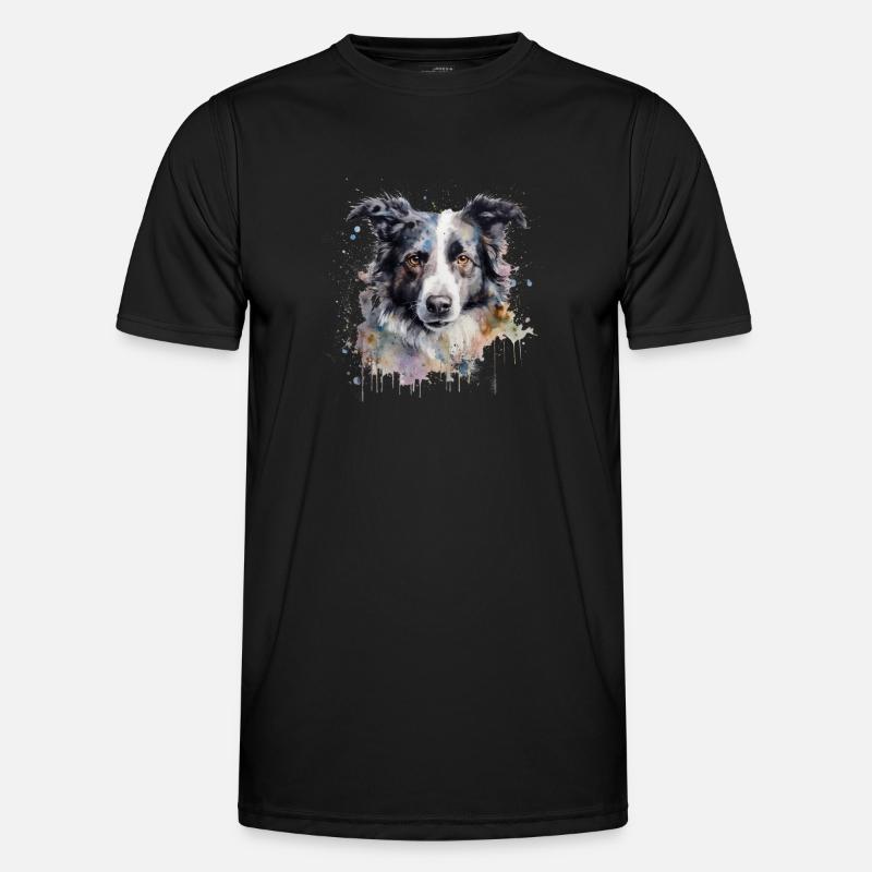 Border Collie Männer Funktions-T-Shirt