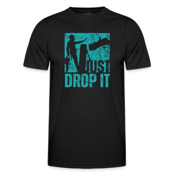 Holzfäller Kettensäge Arborist - Männer Funktions-T-Shirt - Schwarz - Vorne - AI Model Male 178 dark (178cm)
