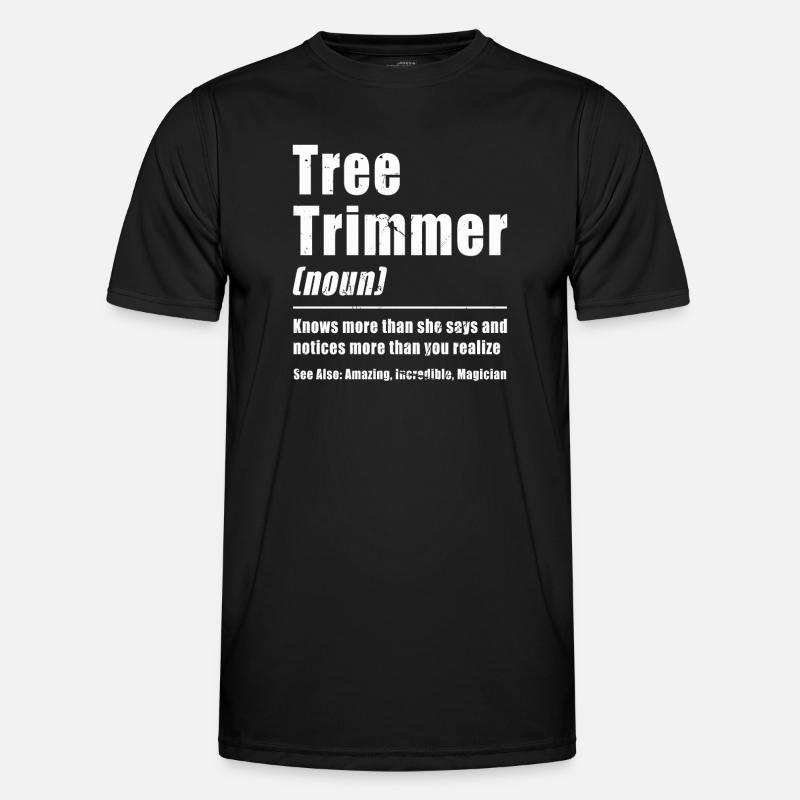Lumberjack Chainsaw Arborist - Men's Functional T-Shirt - black