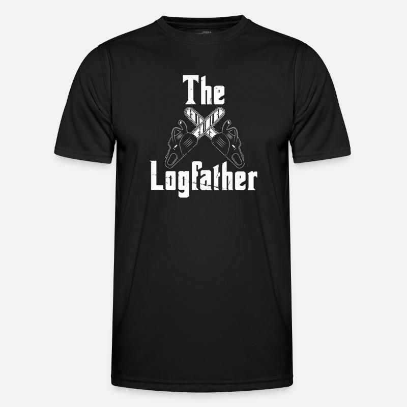 Lumberjack Chainsaw Arborist - Men's Functional T-Shirt - black