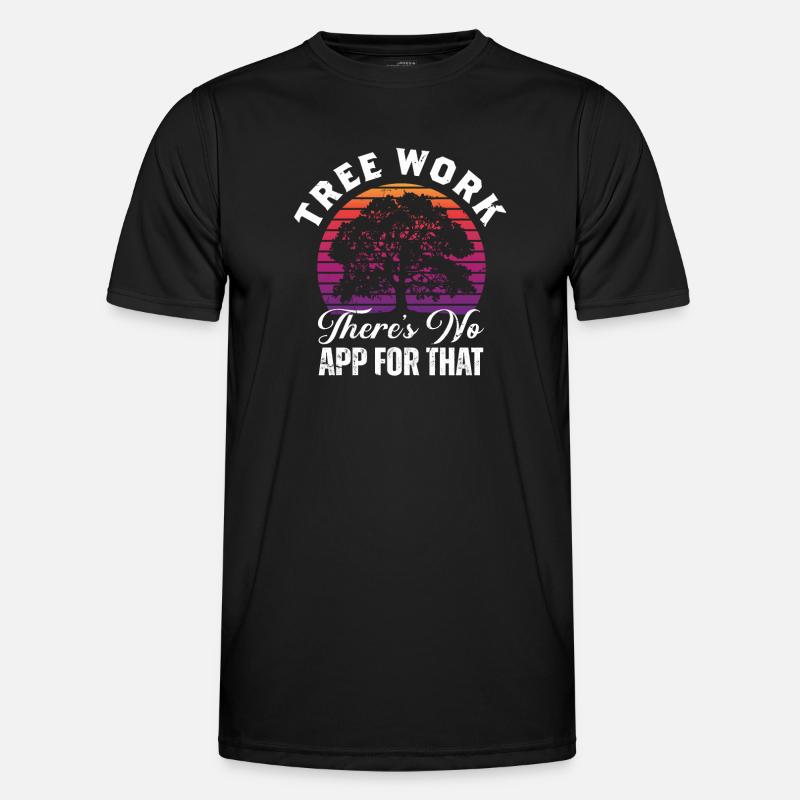 Lumberjack Chainsaw Arborist - Men's Functional T-Shirt - black