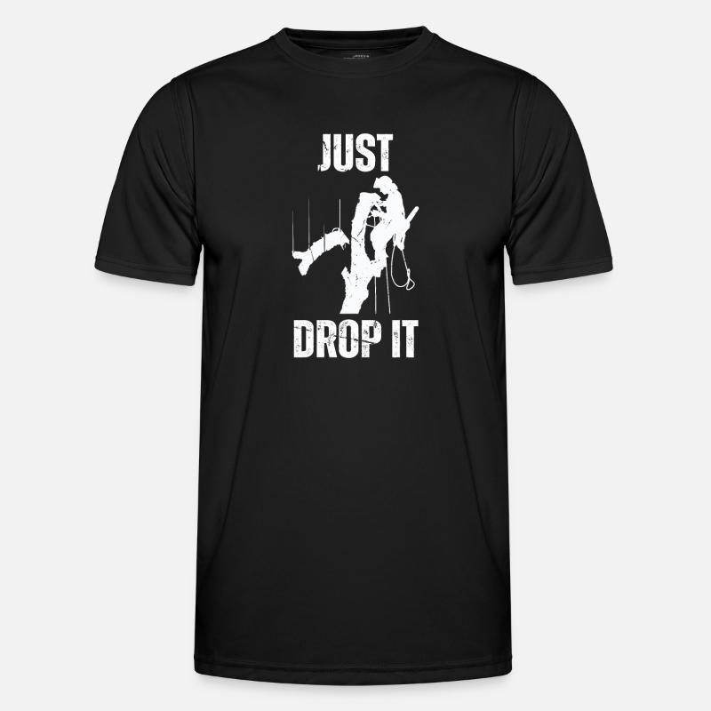 Lumberjack Chainsaw Arborist - Men's Functional T-Shirt - black