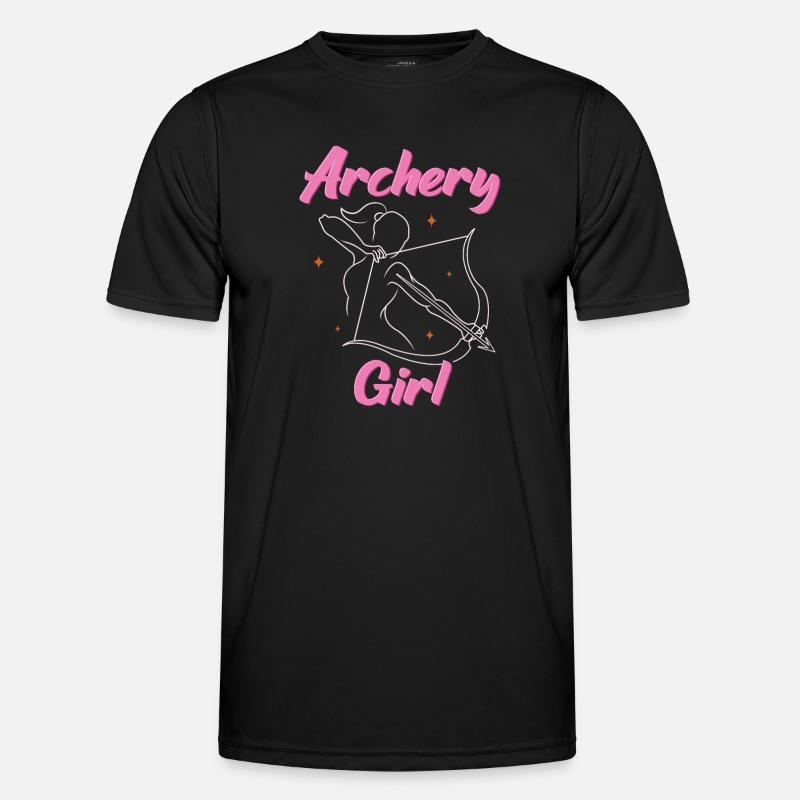Archery Bogenschießen Bogen - Männer Funktions-T-Shirt - Schwarz