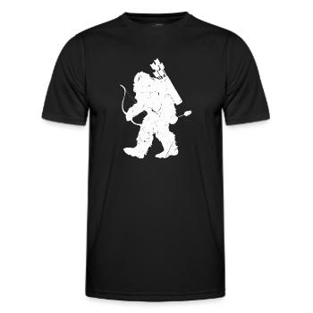 Arc de tir à l’arc - T-shirt sport Homme - noir - Devant - AI Model Male 178 dark (178cm)