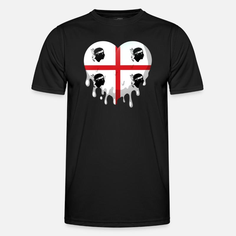 Sardaigne Drapeau Sarde Drapeau Sardegna Drapeau - T-shirt sport Homme - noir