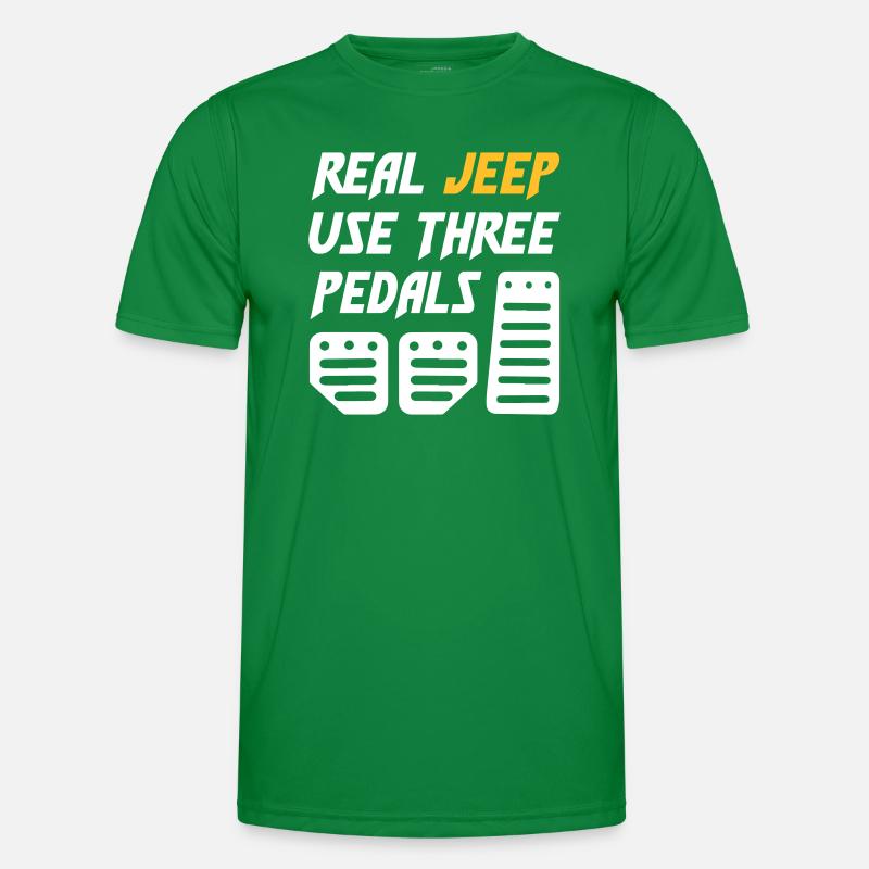 Real Jeeps Use Three Pedals Männer Funktions-T-Shirt