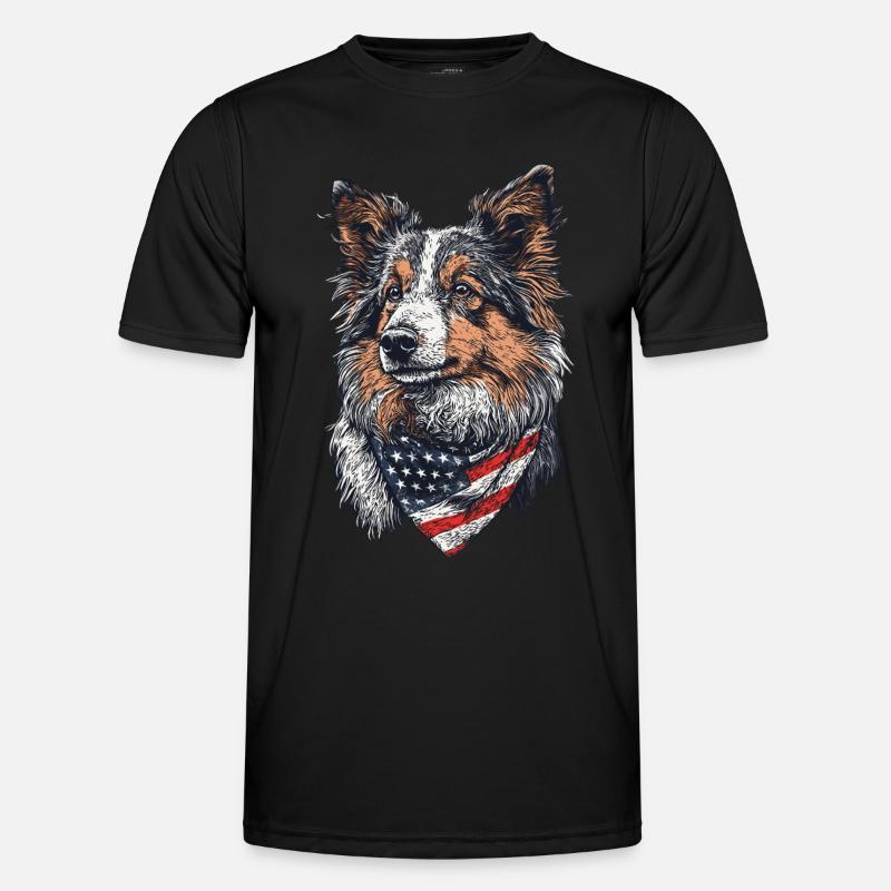 Shetland Sheepdog Männer Funktions-T-Shirt