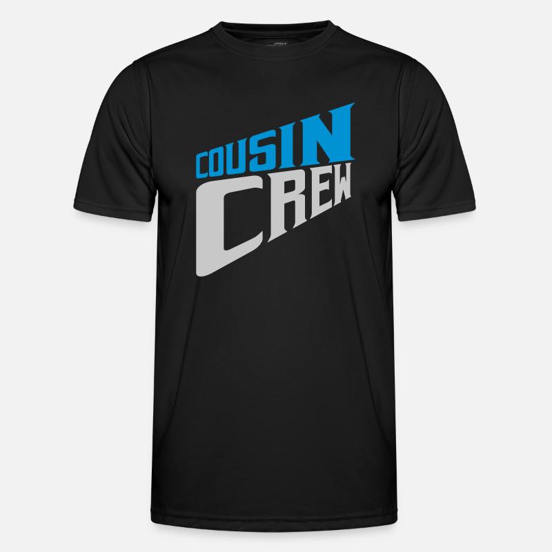 Team Logo Cousin Crew - Men's Functional T-Shirt - black