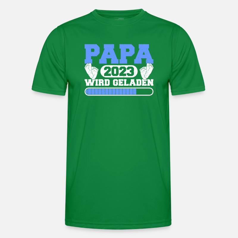 Werdender Papa 2023 loading Balken werdender Vater Männer Funktions-T-Shirt