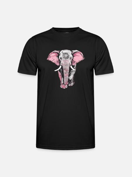 Hako l éléphant - T-shirt sport Homme - noir