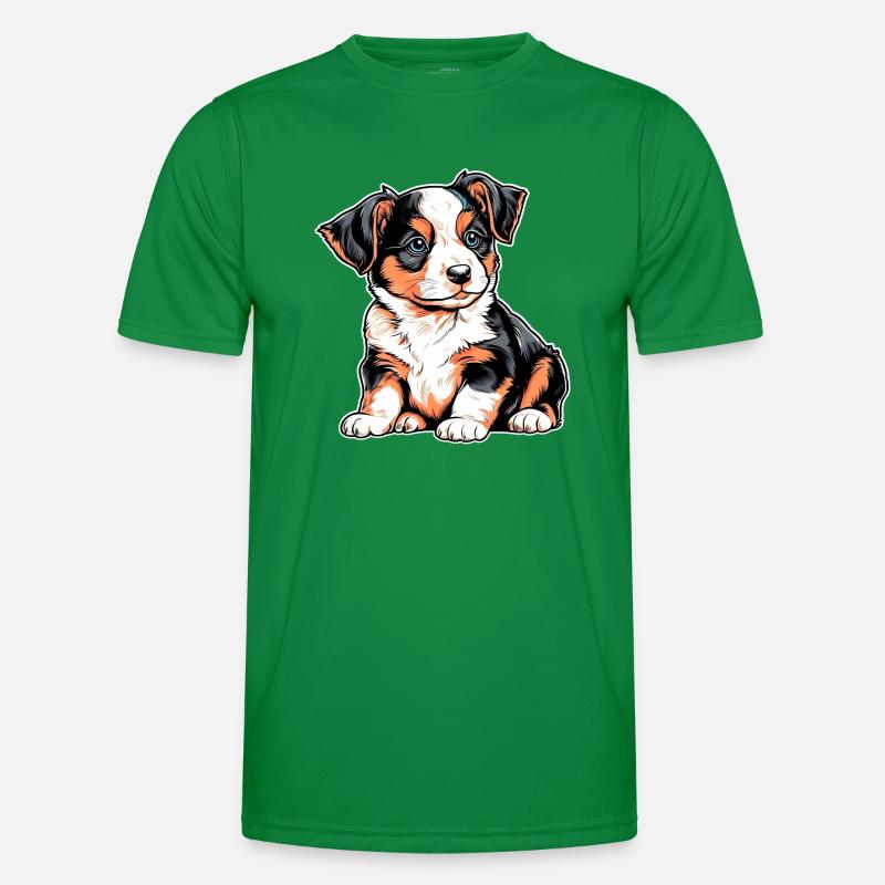 Chiot mignon T-shirt sport Homme