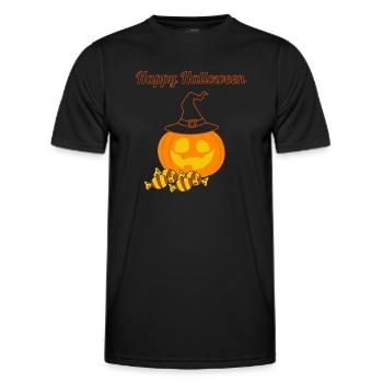 Fröhliches Halloween - Männer Funktions-T-Shirt - Schwarz - Vorne - AI Model Male 178 dark (178cm)
