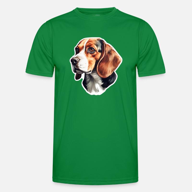 Beagle Head Side View Men's Functional T-Shirt