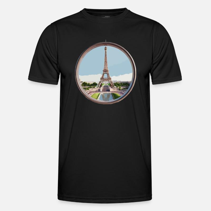 Eiffel Tower - Men's Functional T-Shirt - black
