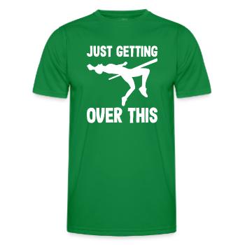 Stabhochspringer rüberspringen stab hochspringer - Männer Funktions-T-Shirt - Kelly Green - Vorne - AI Model Male 178 dark (178cm)