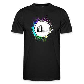 Patrone Icon symbol - Männer Funktions-T-Shirt - Schwarz - Vorne - AI Model Male 178 dark (178cm)