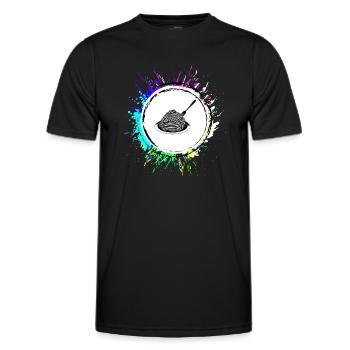 Spaghetti symbol - Männer Funktions-T-Shirt - Schwarz - Vorne - AI Model Male 178 dark (178cm)