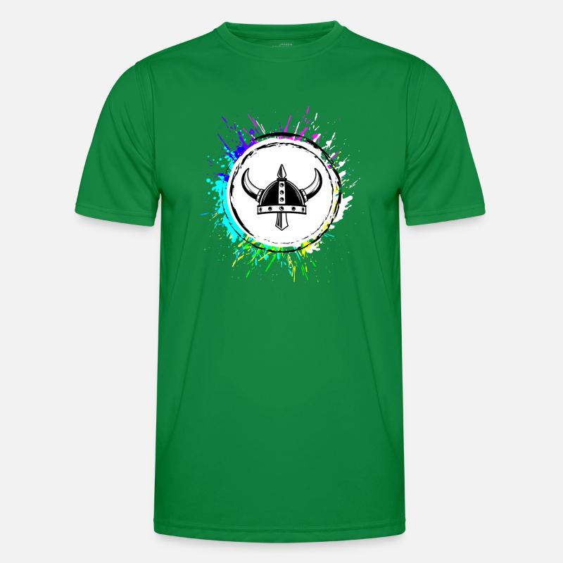 Wikinger Helm Männer Funktions-T-Shirt