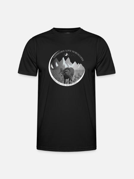 Stenbukken Kærlighedshoroskop. Horoskop af kærlighed. - Funktionsshirt til herrer - sort