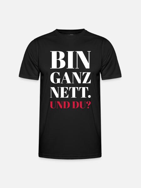 Nett - Männer Funktions-T-Shirt - Schwarz