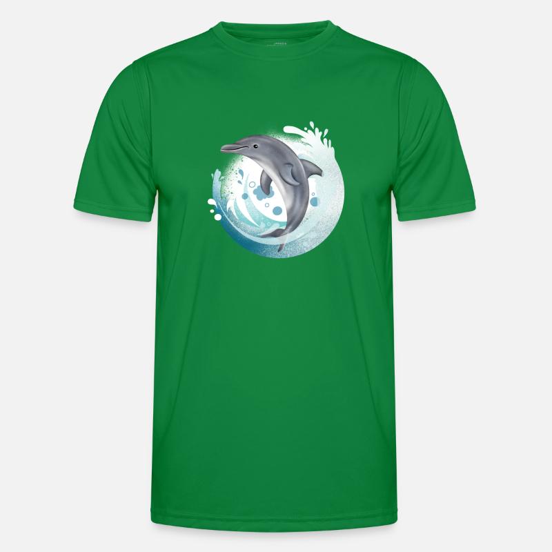 Tauch Dive Dolphin - Delfin Men's Functional T-Shirt