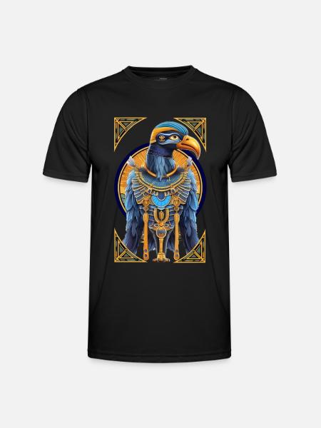 Ägyptischer Horus - Männer Funktions-T-Shirt - Schwarz