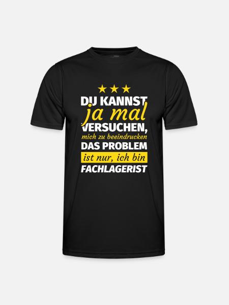 Fachlagerist Lagerist - Männer Funktions-T-Shirt - Schwarz