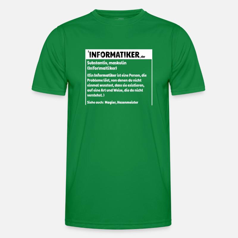Informatiker Definition Männer Funktions-T-Shirt