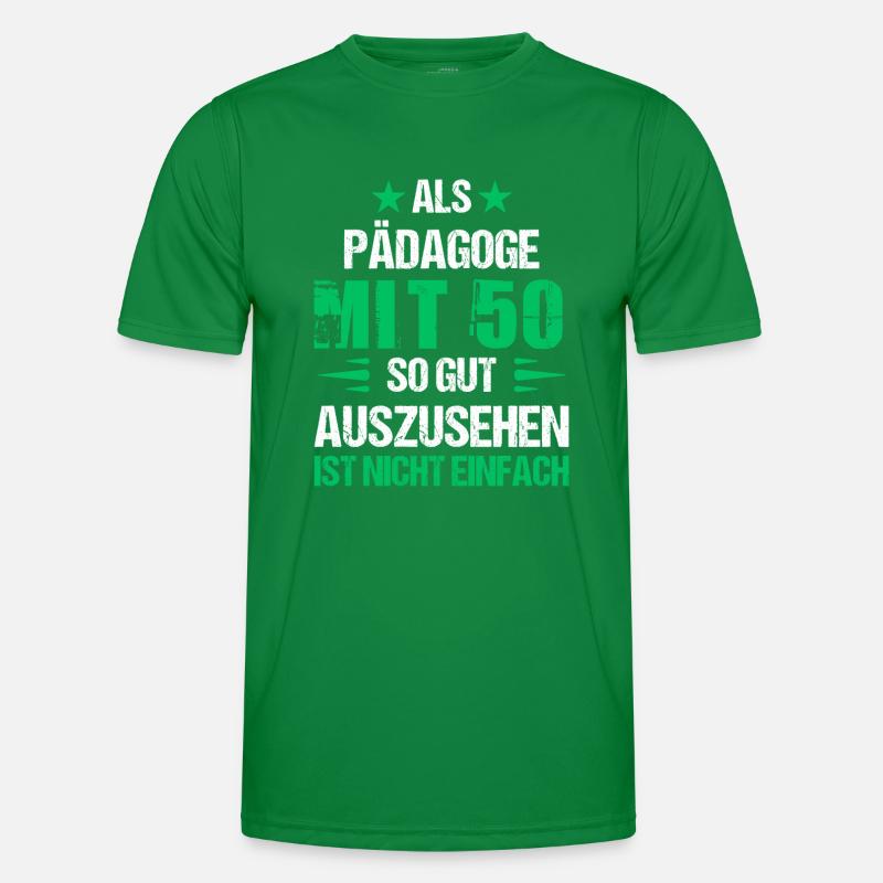 At 50, good-looking educator Men's Functional T-Shirt