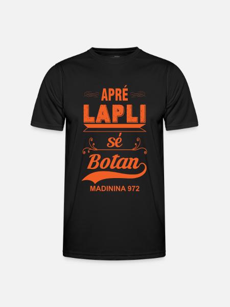 Apre Lapli sé Botan - T-shirt sport Homme - noir