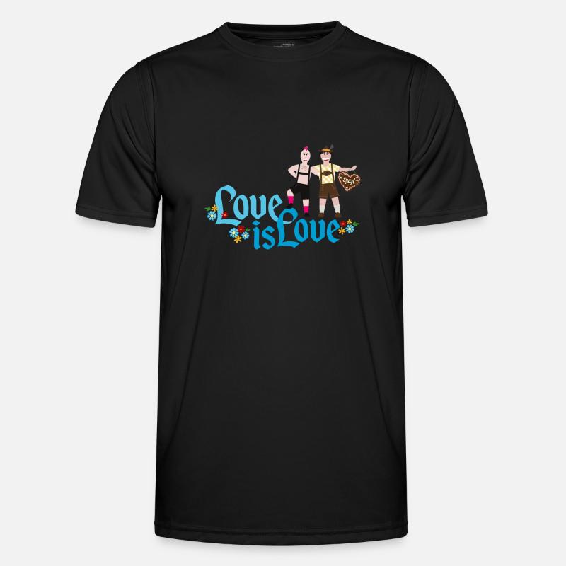 Pride - Männer Funktions-T-Shirt - Schwarz