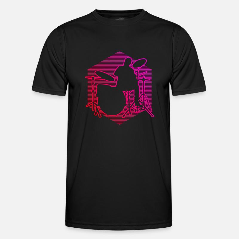 Women's Percussionist Drums Drummer - Men's Functional T-Shirt - black