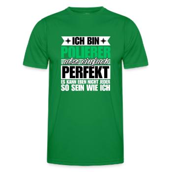 Perfekter Polierer - Männer Funktions-T-Shirt - Kelly Green - Vorne - AI Model Male 178 dark (178cm)